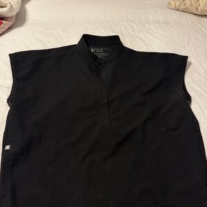 Figs Black Tank Top Professional Sleeveless Design